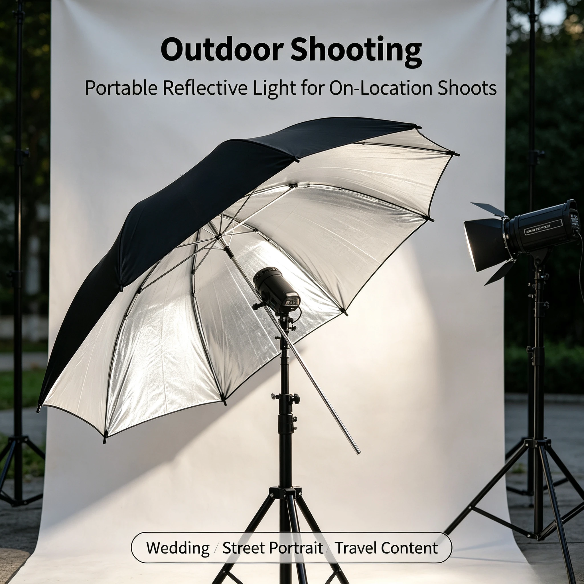 2026 Black Durable 33-inch Ref - Photography Lighting Umbrella 评论和价格