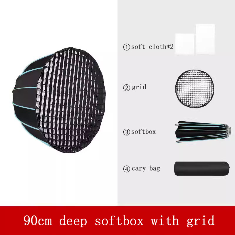 90cm Softbox with Grid 16-rib  - Parabolic Umbrella Deep 评论和价格