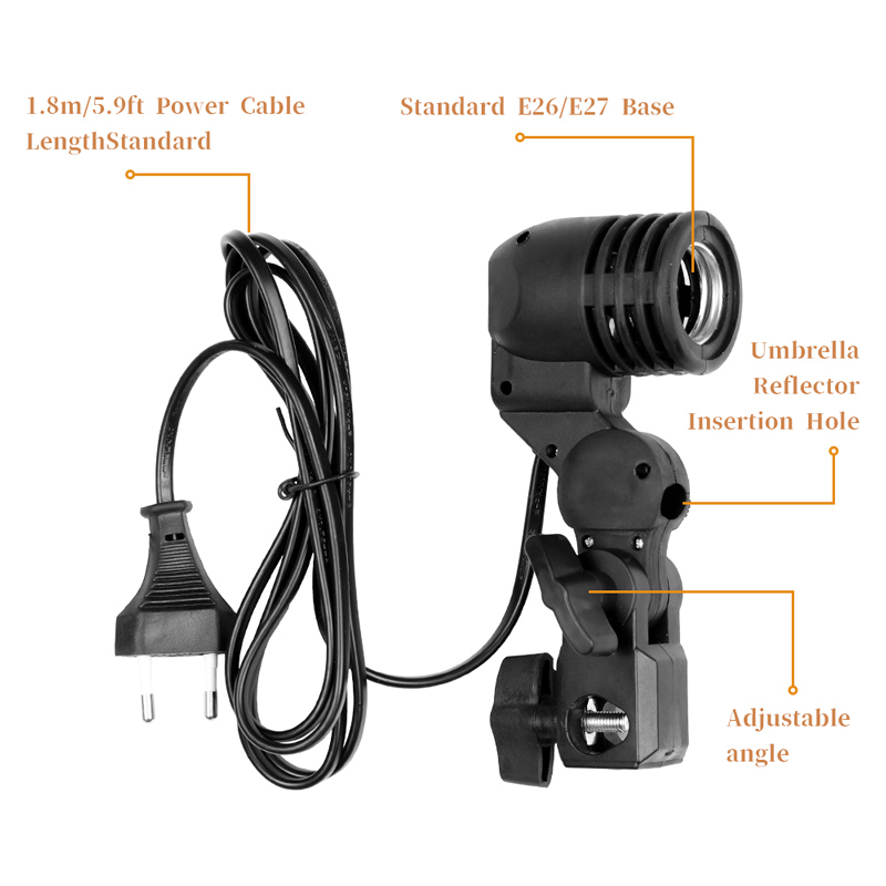 1.8m Cable Cord Light Bulb Sta - Photography Lighting Umbrella 评论和价格