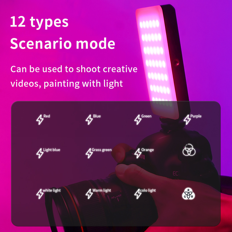 RGB Video Light Portable LED C - Video Light Panel Led 评论和价格