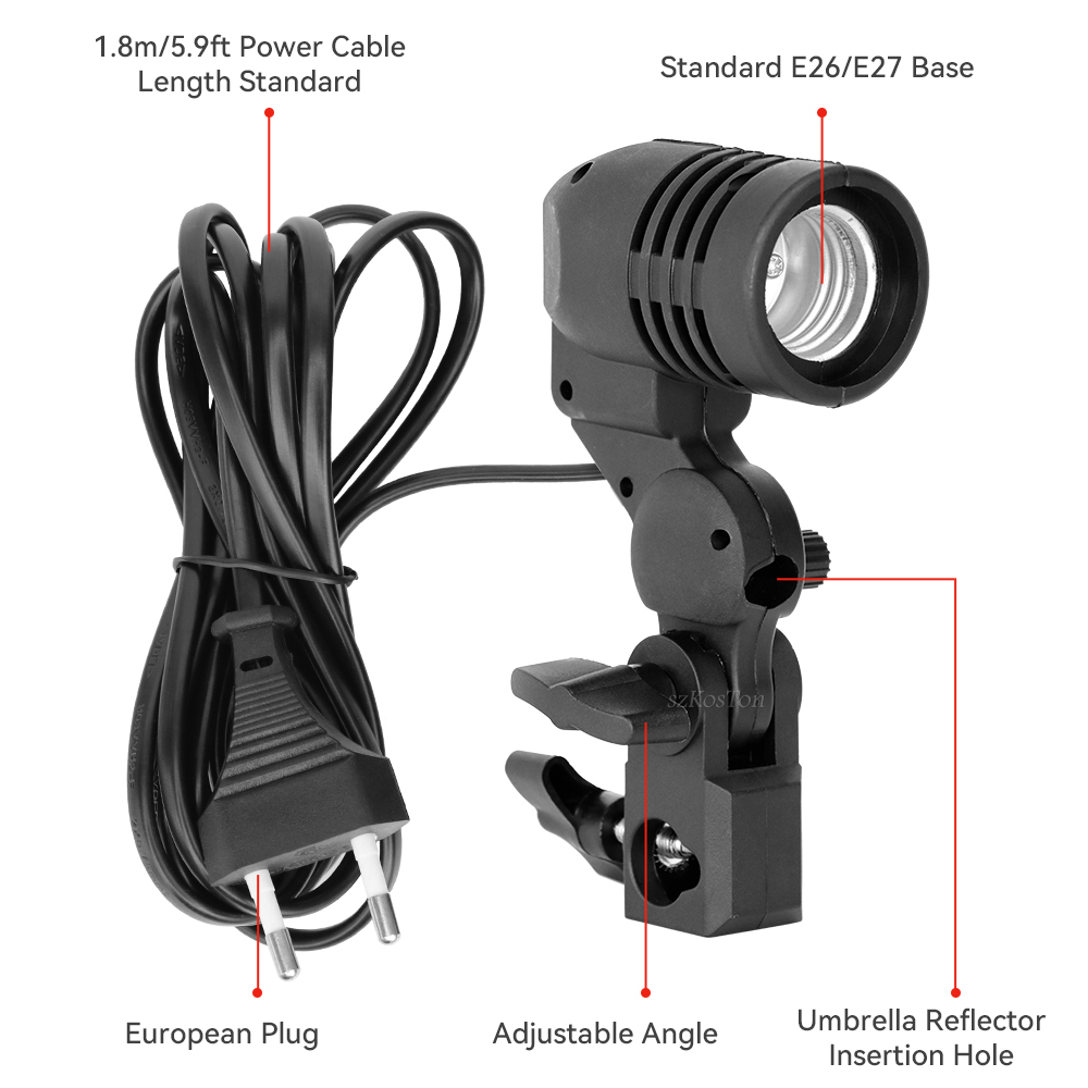 Single Head Bulb Holder E27 So - Photography Lighting Umbrella 评论和价格