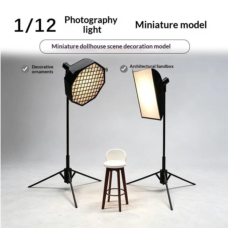 1/12 Scale Miniature Photograp - Lighting In Photography Studio 评论和价格