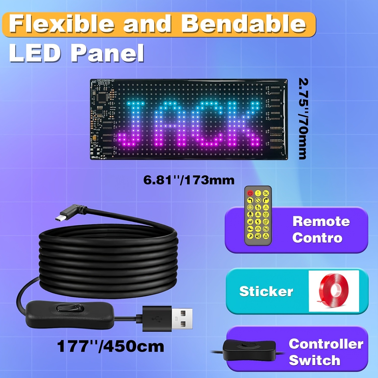 Smart Car LED Display Programm - Video Light Panel Led 评论和价格