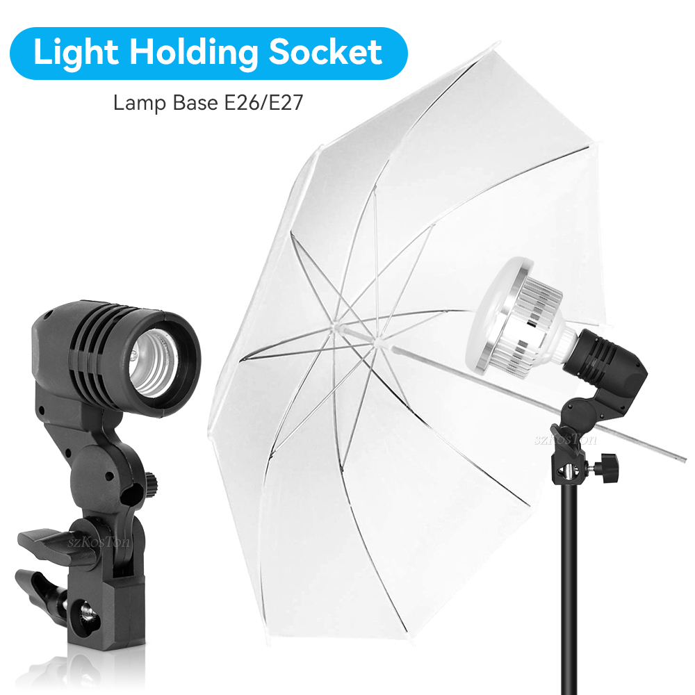 2PCS/1PC E27 Single Head Bulb  - Photography Lighting Umbrella 评论和价格