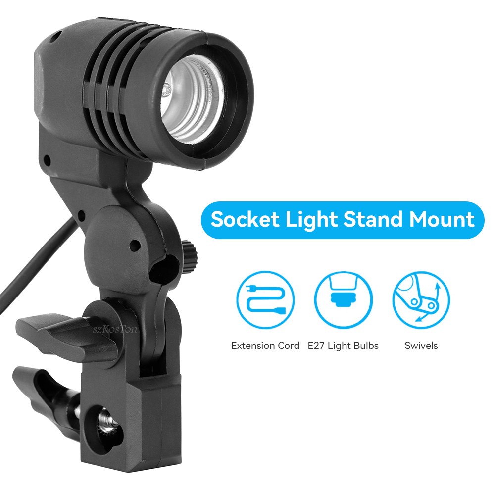 2PCS/1PC E27 Single Head Bulb  - Photography Lighting Umbrella 评论和价格