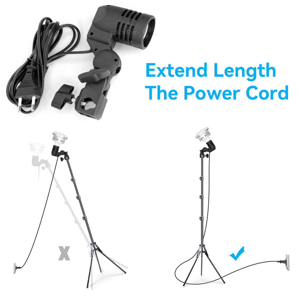 2PCS/1PC E27 Single Head Bulb  - Photography Lighting Umbrella 评论和价格