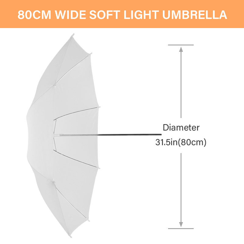 76 * 80cm X4 Transparent White - Photography Lighting Umbrella 评论和价格