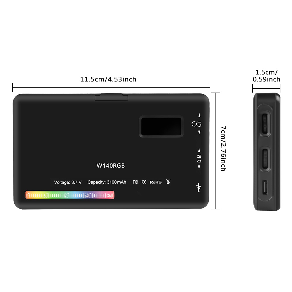 SH W140 LED RGB Video Light 0- - Video Light Panel Led 评论和价格