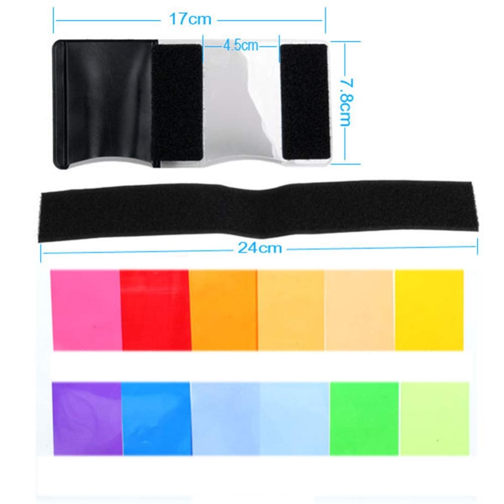 12 Colors Camera Flash Gels Li - Portrait Photography With Lighting 评论和价格