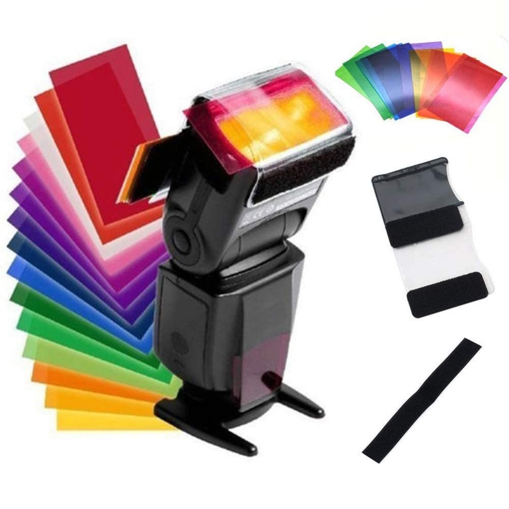 12 Colors Camera Flash Gels Li - Portrait Photography With Lighting 评论和价格