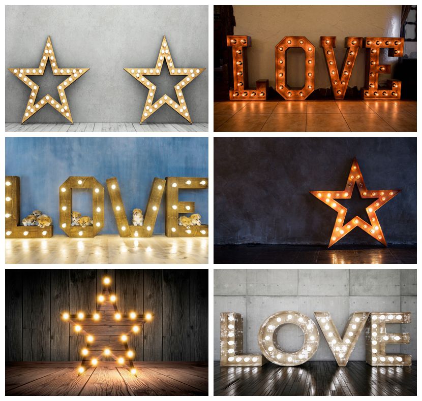 Brick Wall Cement Stars Light  - Photography Lighting For Portraits 评论和价格
