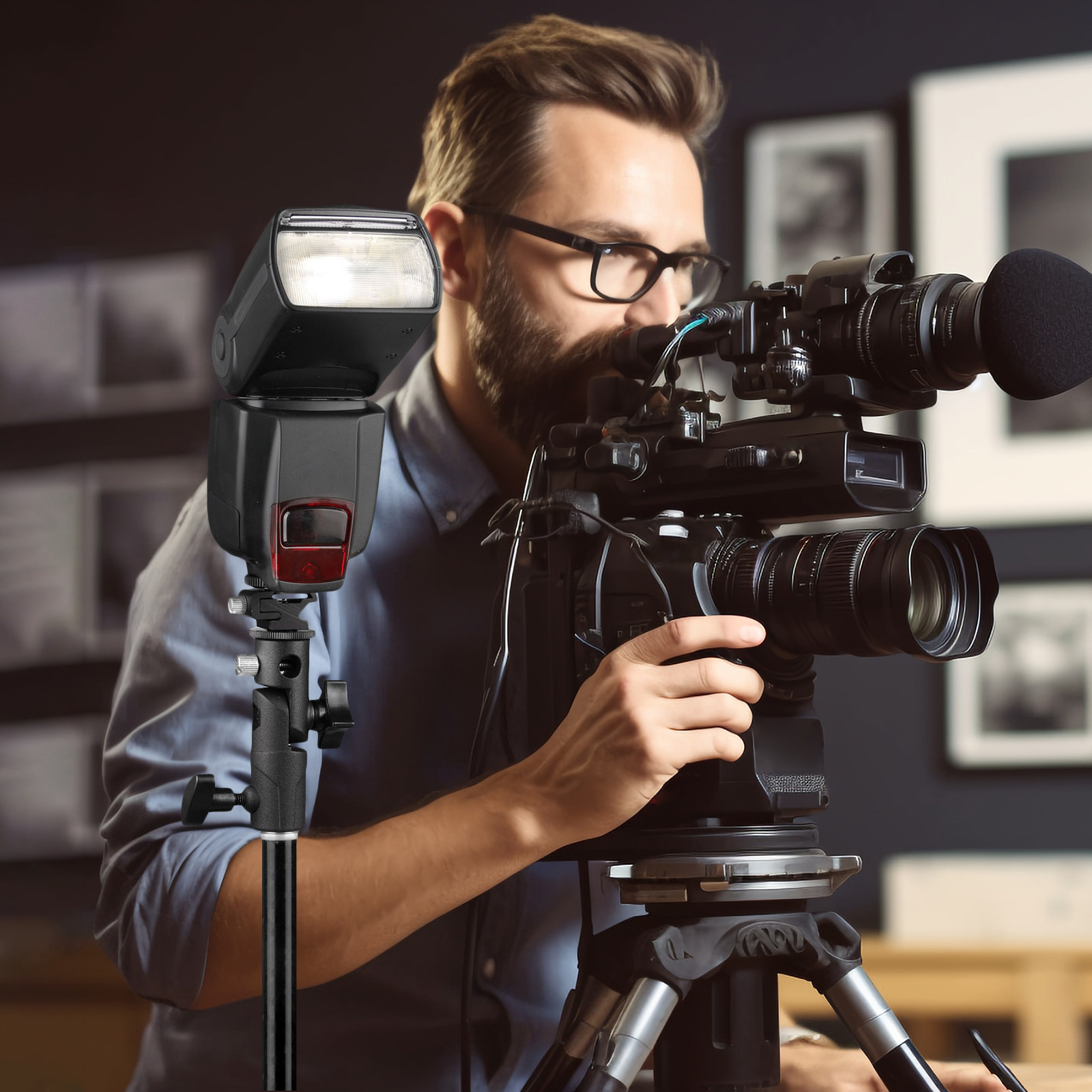 Flash Stand Bracket Metal Umbr - Photography Lighting Umbrella 评论和价格