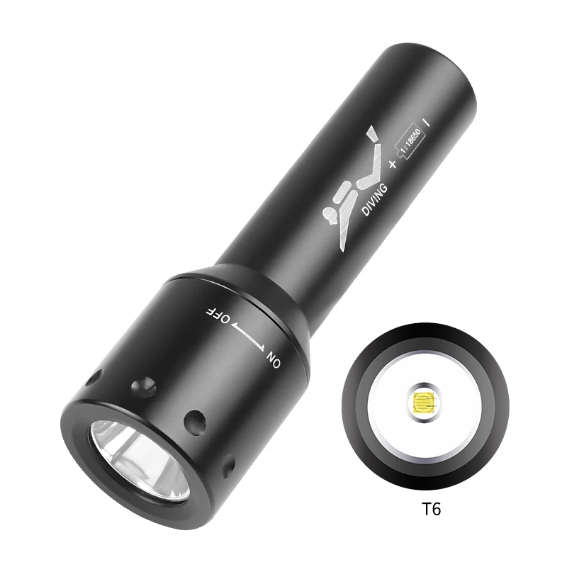 New T6 LED Diving Torch Long-R - Lighting In Photography 评论和价格